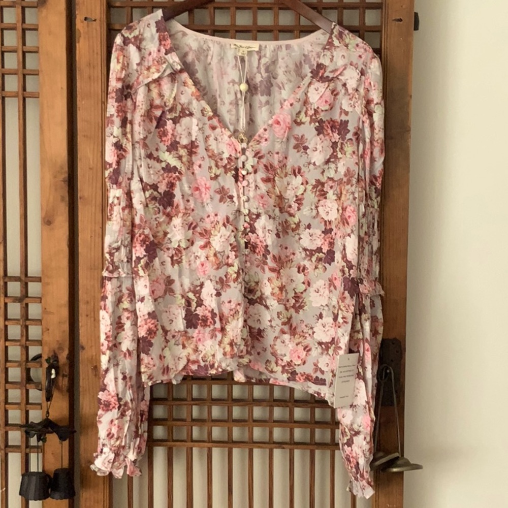 New For Love and Lemons Top/long sleeve